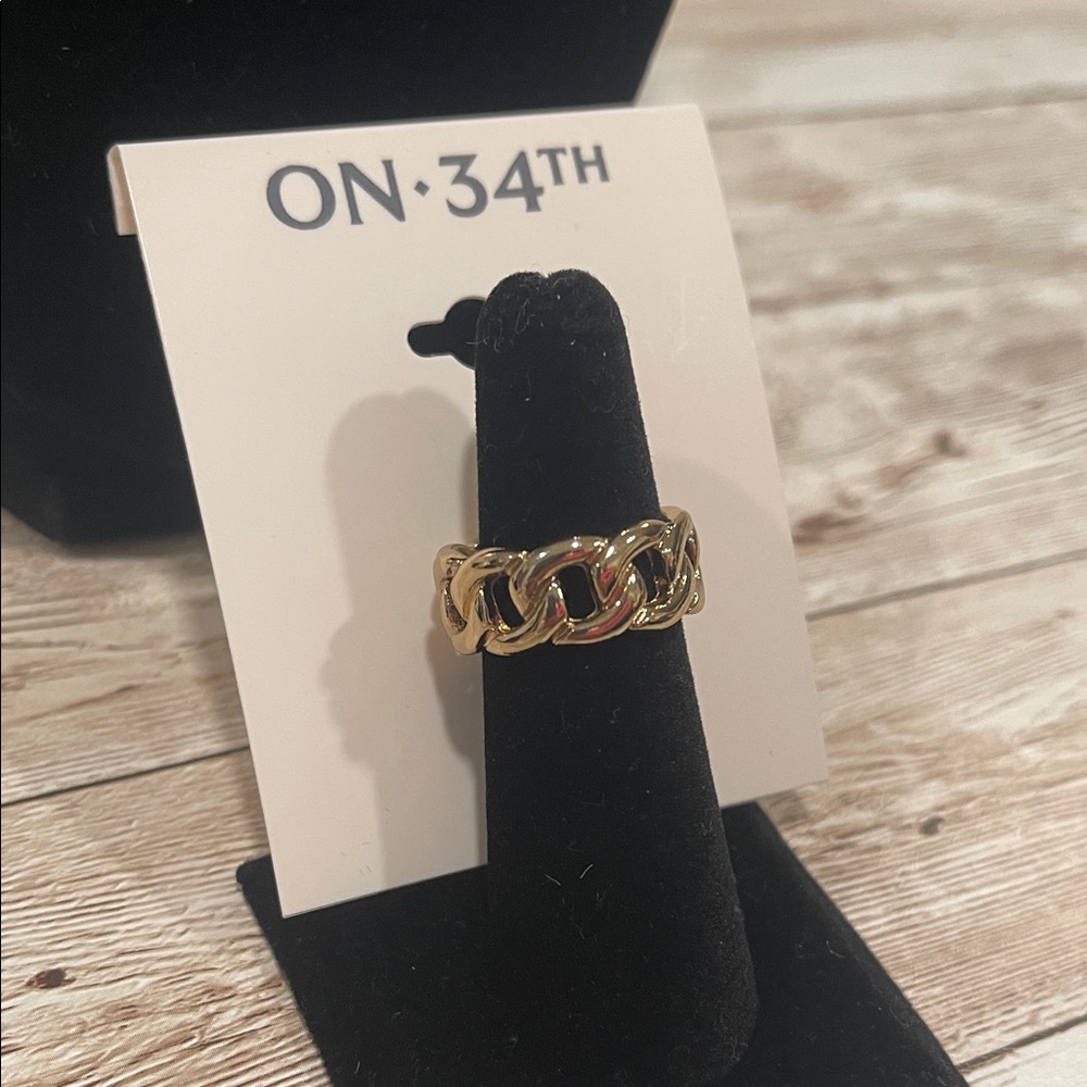 ON 34TH Elegant Gold Chain Ring - Picture 3 of 4
